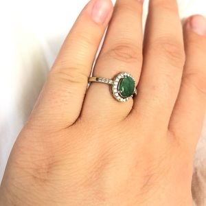 Emerald Engagement Ring